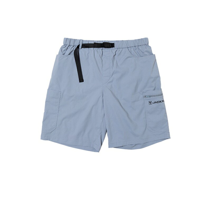 ジャッカル PA-B004 フィッシングショートパンツ XL ライトブルー / 撥水 大型ポケ...
