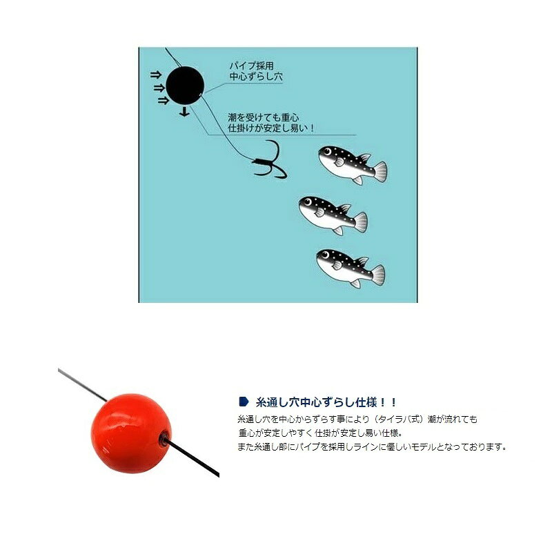 宇崎日新 NISSIN カットウフグシンカー 50号 蛍光オレンジ / 釣具 釣り フィッシング r-bunbun-10122489 つり具のブンブン 楽天市場店 サンプル画像3