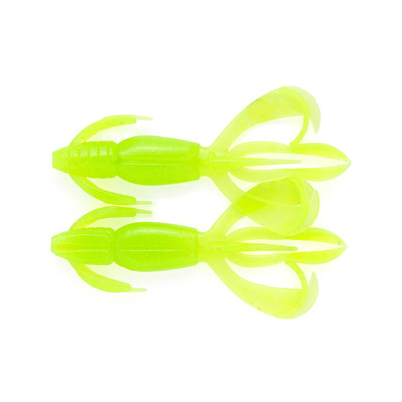 ケイテック クレイジーフラッパー 2.8インチ 026 クリアーシャートリュースグロー / 釣具 釣り フィッシング