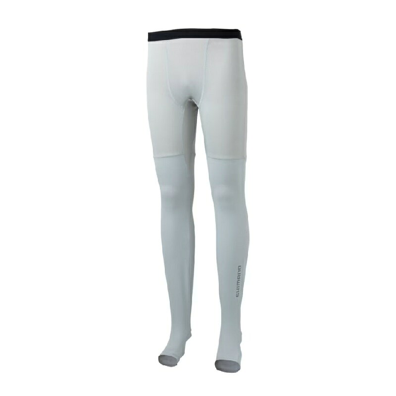 シマノ IN-002Z ハイブリッド インナータイツ アンクルカバー ライトグレー 2XL / 釣具 釣り フィッシング