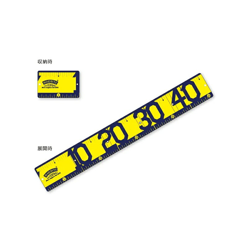 マグバイト MBT11 カードメジャー45 03 イエロー / 釣具 釣り フィッシング