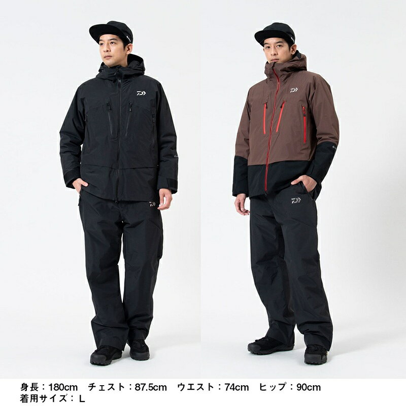 ダイワ DW-1126 ゴアテックス ウィンターサーモスーツ ブラック XL / 防寒ウェア 防寒着 GORE-TEX 透湿防水 防寒上下 寒さ対策 / 釣具 釣り フィッシング r-bunbun-10134764 つり具のブンブン 楽天市場店 サンプル画像3