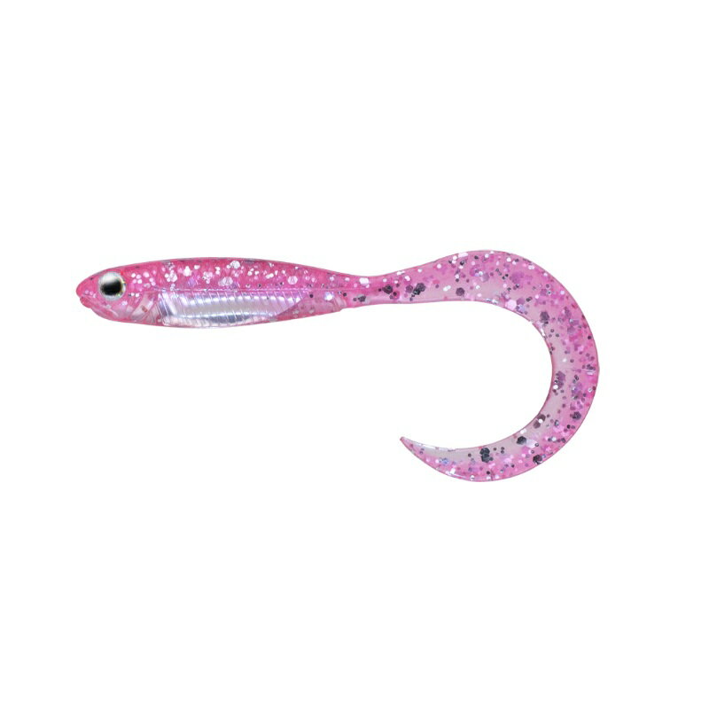 Worm - フィッシュアロー フラッシュJ カーリー 2インチ #117 グローピンク/シルバー | 釣具 釣り フィッシング