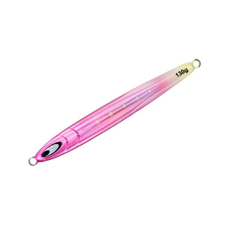 ダイワ 鏡牙ジグ セミロング 130g FHピーチグロー / 太刀魚 タチウオジギング | 釣具 釣り フィッシング