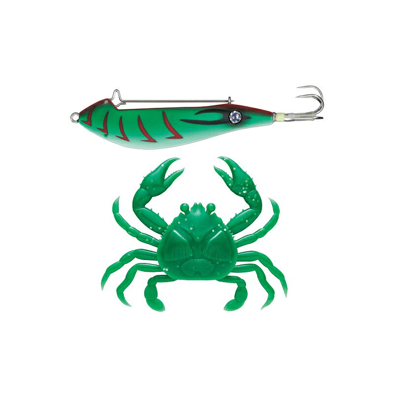 メジャークラフト TACO-CRAB ぷりぷりタコクラブ #010 ミドリエビ(夜光) | 釣具 釣り フィッシング