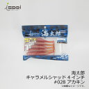 一誠 海太郎 キャラメルシャッド 4インチ #028 アカキン | 釣具 釣り フィッシング(4)