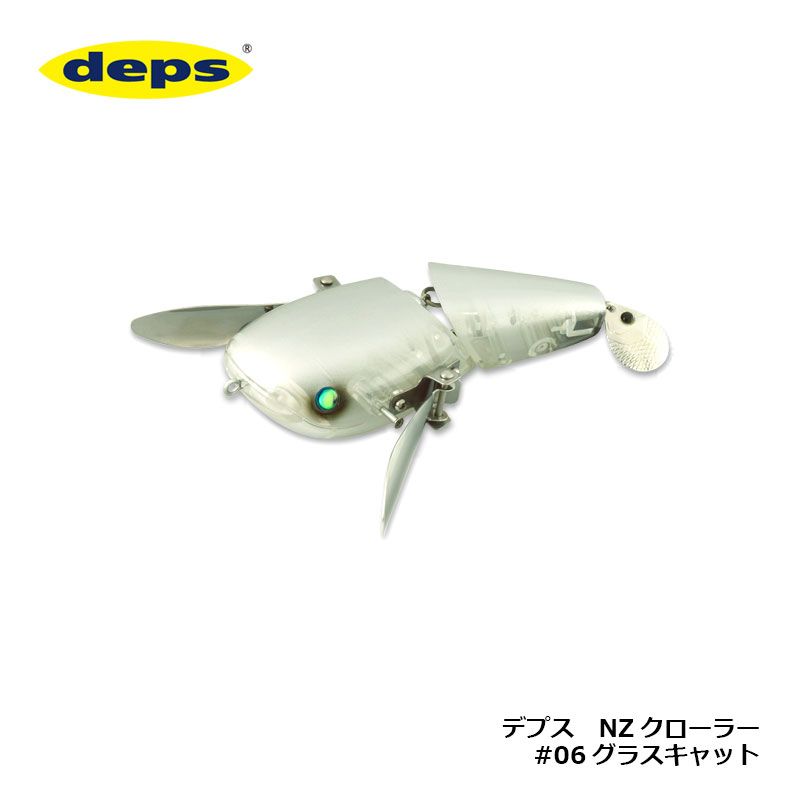 商品説明水押し強波動、フラットワイドクローラー。フラットワイドボディのビッグクローラーベイト『NZクローラー』。大型ステンレス製ウィングから生まれるトルクのある力強いクローラーアクションは、フラットワイドボディを優にロールさせパワフルな水押し波動と水面を撹拌。クローラーベイトでは類を見ないほどの威嚇能力でビッグバスを苛立たせてくれます。■ステンレス製大型ウィングフラットワイドボディをロールさせトルクフルなクローラーアクションを生み出す厚みのあるステンレス製大型ウィング。ボディから突出したスクリューがウィングロックを防止してくれ、時折ウィングと干渉しスクラッチ音を発生。●チューニング&調整着水などの衝撃によりウィングが歪む場合があります。またウィングの広角やヒネリ角度を変えれば、アクションやスクラッチ音が変化しますので、お好みのアクションになるようにチューニングしてください。■テール&ブレードクロールアクションに追従するテールセクション。テールエンドにはカスタムブレード(コロラド#4)も追従しながらもフラッシングとボディやフックとのスクラッチ音を発生させます。テールブレードのヒートンにプロップなど取付け、プラスαのアピールも可能。■フック/#1フックアイにはスイベルが採用され、フッキング率の向上と身切れなどバラシを大きく軽減してくれます。■アクション裏返り着水姿勢から元に戻る回転アクションは高確率でバイトを誘発！これは桧原湖ガイドK-RO渡部圭一郎の裏メソッドである。●全長：134mm（body）●重量：3oz詳細はこちら