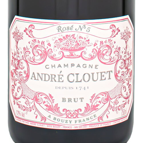 【正規輸入品】アンドレ クルエ ブリュット ロゼ（NO.5）NV 750ml 箱なし シャンパン ギフト対応可 ラッピング ボックス 1本用 2本用 熨斗 誕生日 プレゼント お祝い [[wrap01][wrap03] r-concier-10006506 SAKE People サンプル画像2