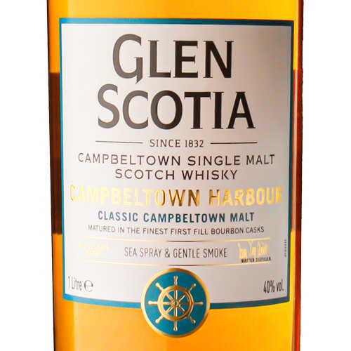 グレンスコシア キャンベルタウン ハーバー 40% 1000ml 箱なし シングルモルト スコッチ ウイスキー ギフト対応可 ラッピング 誕生日 プレゼント お祝い [[wrap03]