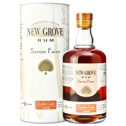 ニューグローブ 8年 ダブルカスク アカシア フィニッシュ 47% 700ml 箱付 スピリッツ ラム モーリシャス 送料無料 ギフト対応可 ラッピング 熨斗 ...