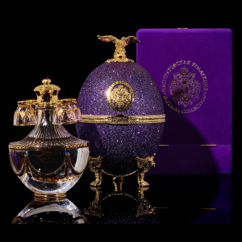 ラドガ インペリアル コレクション ウォッカ バイオレットグリッター イースター エッグ 40% 700ml 箱付 スピリッツ