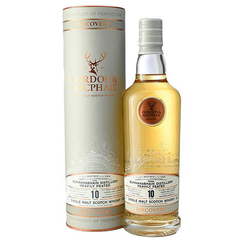 G & M（ゴードン & マクファイル）ディスカバリー ブナハーブン スモーキー ヘビリーピーテッド 10年 43% 700ml 箱付 シングルモルト スコッチ ウイスキー ギフト対応可 ラッピング 熨斗 誕生日 プレゼント お祝い [[wrap04]