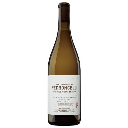 ペドロンチェリ シャルドネ F.ジョンソン ヴィンヤード ドライ クリーク ヴァレー 2023 750ml 白ワイン アメリカ カリフォルニア ミディアムボディ ギフト対応可 ラッピング ボックス 1本用 2本用 熨斗 誕生日 プレゼント お祝い [[wrap01][wrap03]