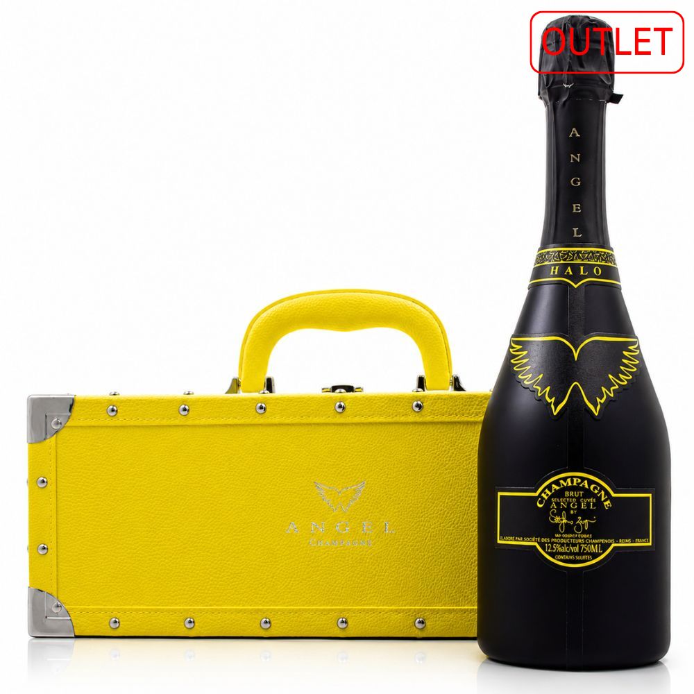 エンジェル シャンパーニュ NV ブリュット ヘイロー イエロー 750ml オリジナルケース付 シャンパン アウトレット お土産ギフト