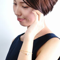 【動画付:3秒で装着完了/マグネット・クラスプ】【新商品】★パヴェボールダブルチェーンブレスレット★スワロフスキークリスタル6mmマグネットクラスプミラーボールキラキラパーティswarovski※メール便送料無料