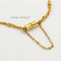 【動画付:3秒で装着完了/マグネット・クラスプ】【新商品】★パヴェボールダブルチェーンブレスレット★スワロフスキークリスタル6mmマグネットクラスプミラーボールキラキラパーティswarovski※メール便送料無料