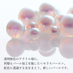 ★セラスパール樹脂ノンホールピアス★6mm8mm10mm12mmパール透明虹色イヤリングアレルギー対応ピアス金属アレルギー樹脂軽い痛くない※「ネコポス」送料無料