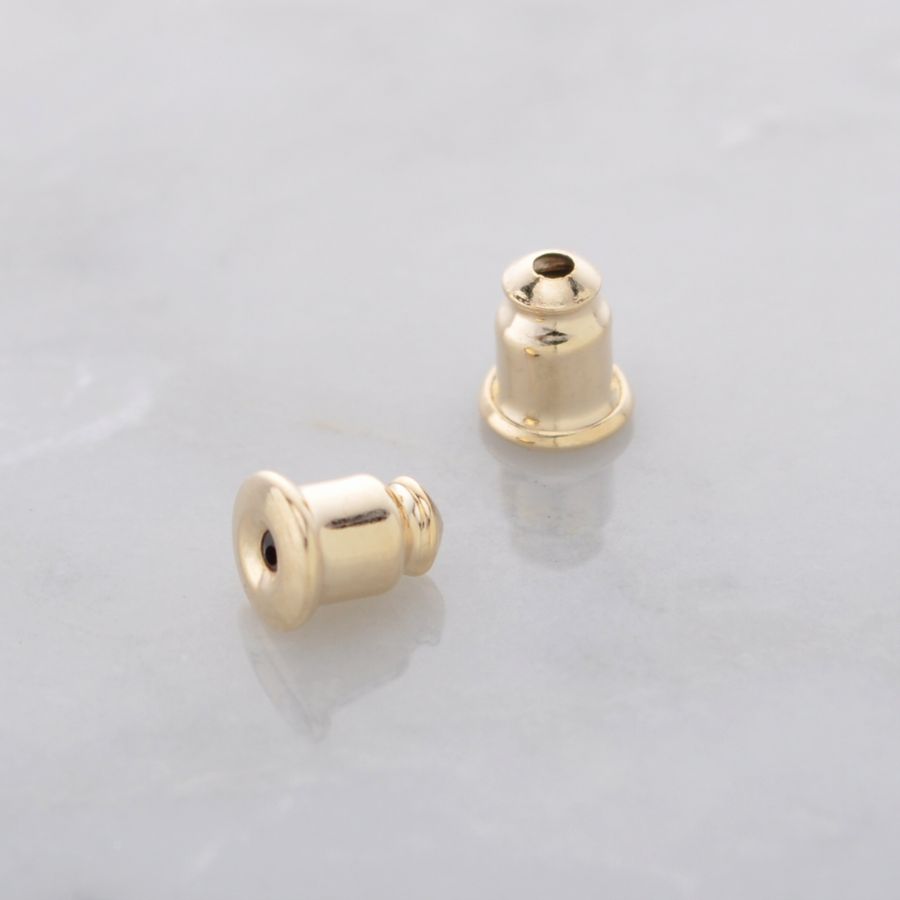 シリコンゴム入りピアスキャッチ 2ペアセット キャッチ ゴールドカラー シルバーカラー 調整不要 挿し..