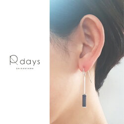 ★天然石コラムピアス/ノンホールピアス★
