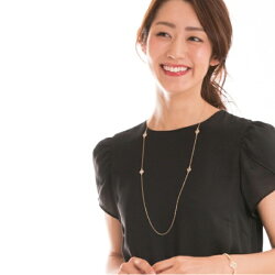 【24時間タイムセール】特別価格★4/26(木)10:00〜27(金)09:59★マザーオブパールロングネックレス★ネックレス母貝四枚花76cmレディースセットブレスレットゴールド母の日※「ネコポス」送料無料