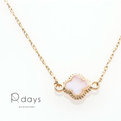 ★マザーオブパールショートネックレス★ネックレス母貝四枚花レディースセットブレスレットゴールド※「ネコポス」送料無料