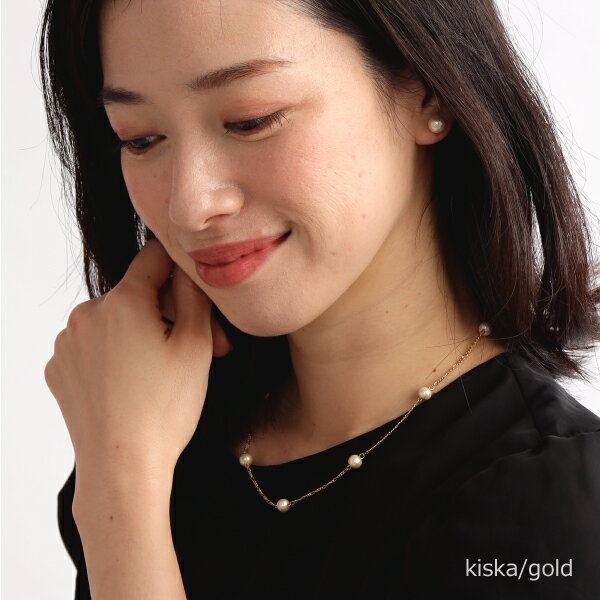 コットンパール ステーション ネックレス R-days 軽い 入学式 入園式 結婚式 学校行事 アクセサリー レディース ※「ゆうパケット」送料無料