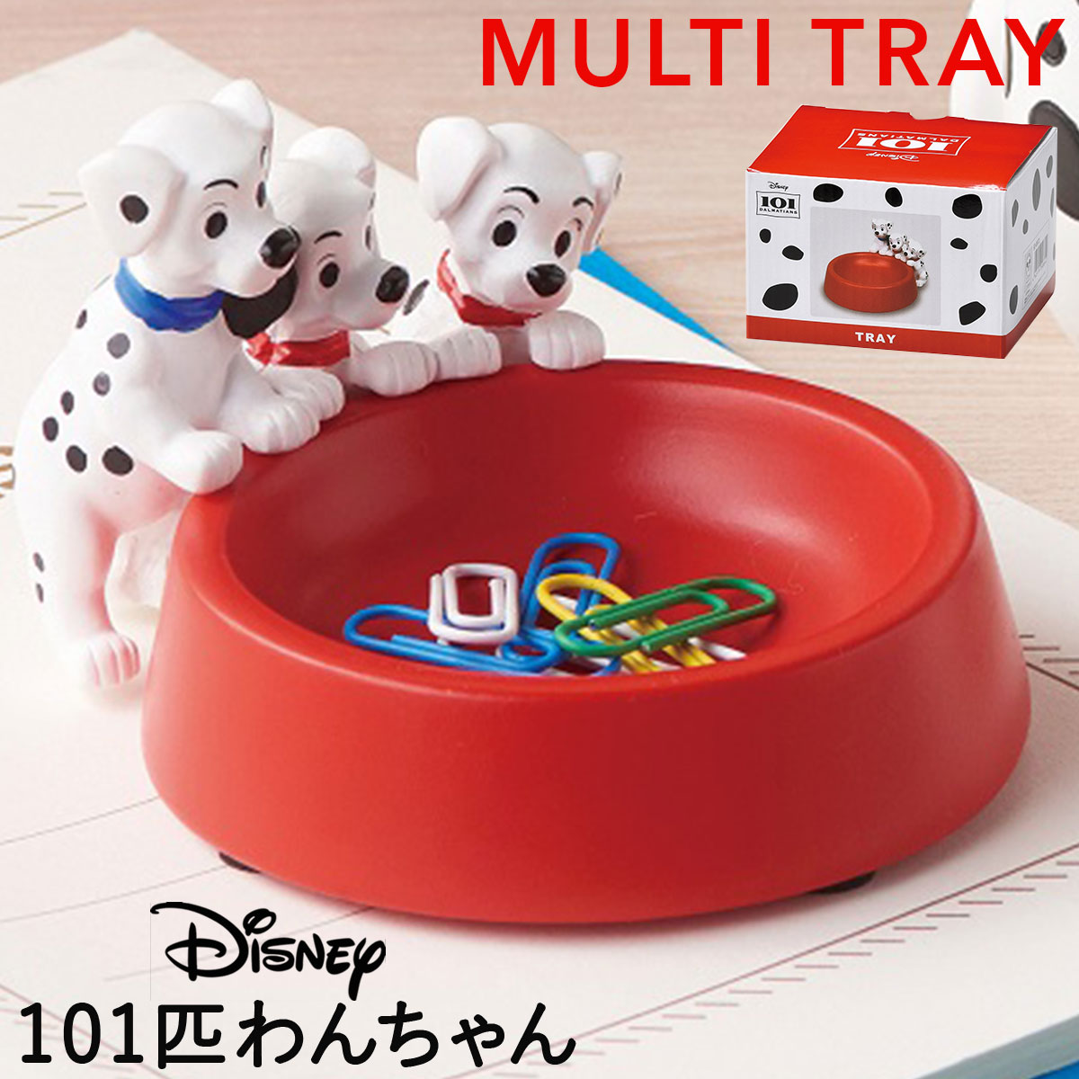 101匹わんちゃん グッズ ディズニー 小物入れ デスク トレイ クリップ入れ かわいい ユニーク ステーショナリー 文房具 キャラクター 雑貨 ディズニー ト...