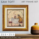 【5%OFF+最大P37倍】サムトフト 絵画 絵 23.5×23.5cm 【ワン オブ ファイブ ドリス】 アートパネル アートフレーム 壁掛け おしゃれ 犬 ...
