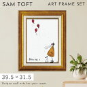 【5%OFF+最大P37倍】サムトフト 絵画 絵 39.5×31.5cm 【願いをこめて】 アートパネル アートフレーム 壁掛け おしゃれ 犬 動物 アートボー...