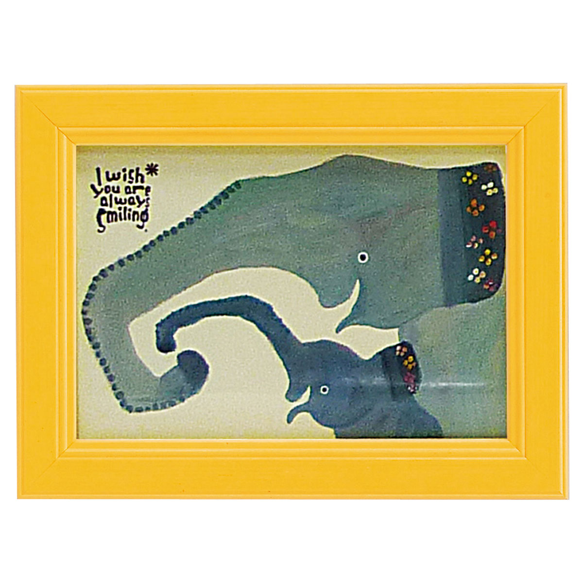 アートパネル 動物 18×13.5cm 武内祐人 ゾウ 壁掛けアート アート パネル 北欧 壁掛け 卓上 両用 子供部屋 インテリア 小さい 絵 かわいい おし...