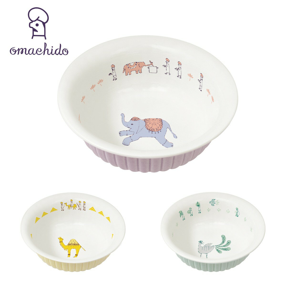 サラダボウル 小鉢 キャラクター 可愛い おまち堂 サラダボウル シリアル グラノーラ コーンフレーク ..