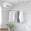 室内物干し 壁 ピン 物干し竿 伸縮 室内 取り付け 壁 ピン 石膏ボード 物干しハンガー 物干し ハンガー 壁付け室内物干し ソライエ クイックポール L 返...