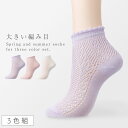 【10%OFF】靴下 レディース 夏用 涼しい 【3色組】 22-25cm まとめ買い 3足 夏 春夏 ソックス 薄手 おしゃれ かわいい ルミー かかと 補強...