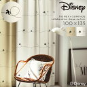 ミッキー カーテン ディズニー 遮光 100×135cm 遮光カーテン 北欧 インテリア ミッキー ライン ドレープ 1枚 日本製 洗える おしゃれ 形状記憶加...