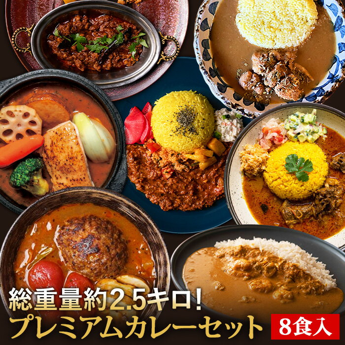 ＼24時間限定40％OFF！12,500円⇒7,500円 ※30日10：00～31日09：59まで／プレミアムカレーセット8食入り【C配送】 カレー 欧風 スパイス キーマ インド ビリヤニ ギフト 冷凍 惣菜 在宅 お中元 冷凍惣菜 冷凍カレー スパイスカレーのサムネイル
