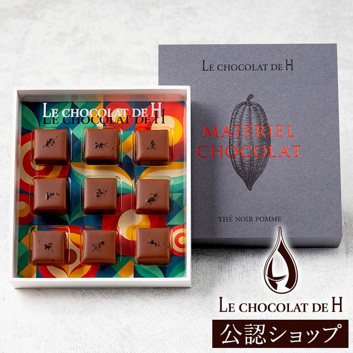 【A配送】ル・ショコラ・ドゥ・アッシュ MATERIAL CHOCOLAT TH? NOIR POMME(アップルティー) ギフト 辻口博啓のサムネイル