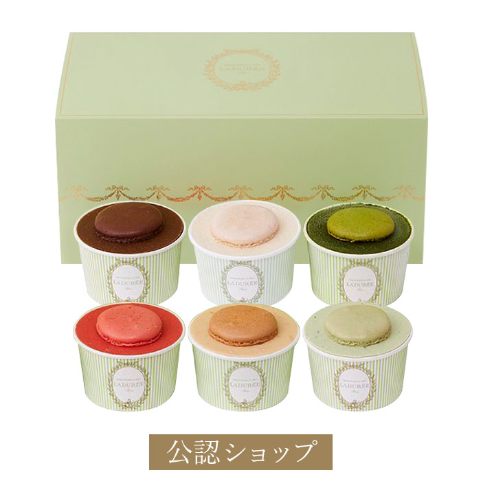 【C配送】 お歳暮 LADUREE アイスクリーム 6個入りAセット マカロン ソルベ ギフト 送料無料 スイーツ 詰め合わせ ラデュレ 通販 お歳暮 ウインターギフト 冬ギフトのサムネイル