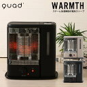  QUADS スチーム加湿機能付電気ストーブ WARMTH ウォームス QS213 クワッズ 1000W スチーム 加湿 ストーブ 足元ヒーター 暖房 脱衣所ヒーター 遠赤外線 転倒時オフ プレゼント