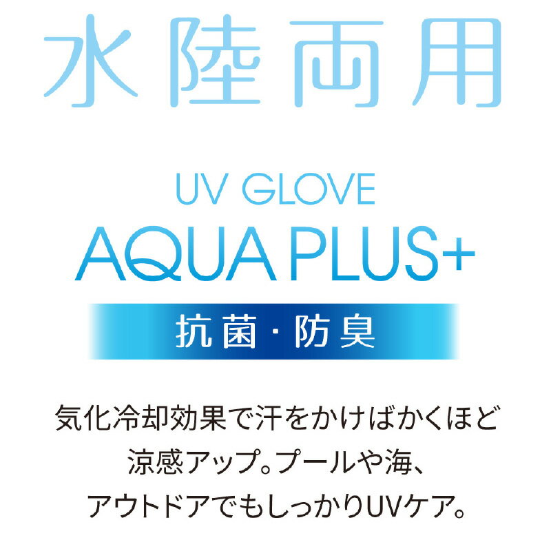 【SS期間中20%OFF】抗菌 防臭 UV指あきグローブ アクアプラス 紫外線対策 UVカット UVケア 日焼け防止 レディース プール 海 アウトドア 手袋 スマホ ブラック 黒 メッシュ 冷感 ひんやり 涼しい シンプル 春 春夏 薄手 指なし 指きり 指切り 旅行 便利 グッズ ママ