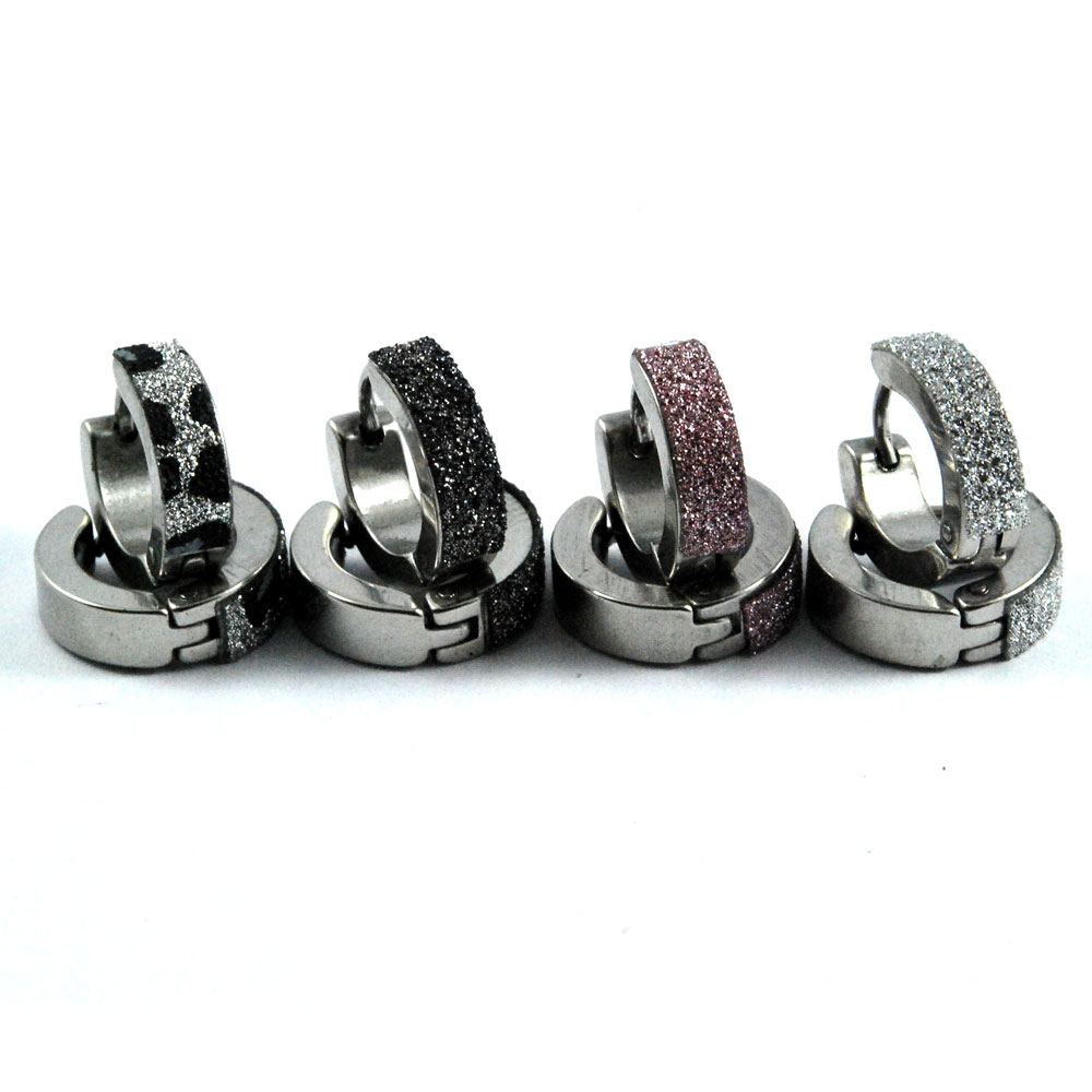 サンドシールタイプ/幅広/フープ/ステンレス316L/ピアス(片耳)