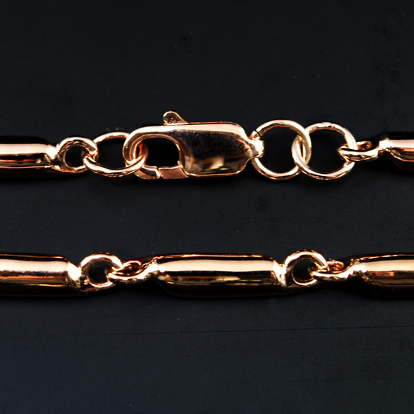 ベリーチェーンにもOKロングチェーン★ピンクゴールドコーティングチェーン 80.5cm-5.0mm