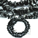 ブラックスピネルネックレス(さざれタイプ)【中】★選べる38cm-60cm★一味違うお洒落な輝き