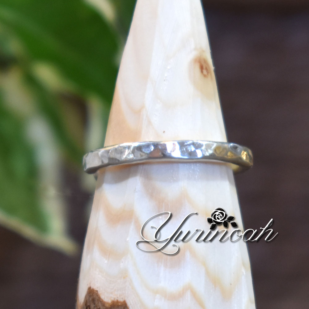 SV950◆きらきら槌目のトゥリング(足指リング)【オーダーメイド】メンズ/レディース/ユニセックス/トォリング/シルバー/950/SILVER/シンプル/シッ...