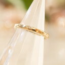 BRASS◆きらきら槌目(つちめ)のトゥリング/トーリング/トゥーリング/リング/シンプル/ゴールド/金/フリーサイズ/メンズ/レディース/ユニセックス