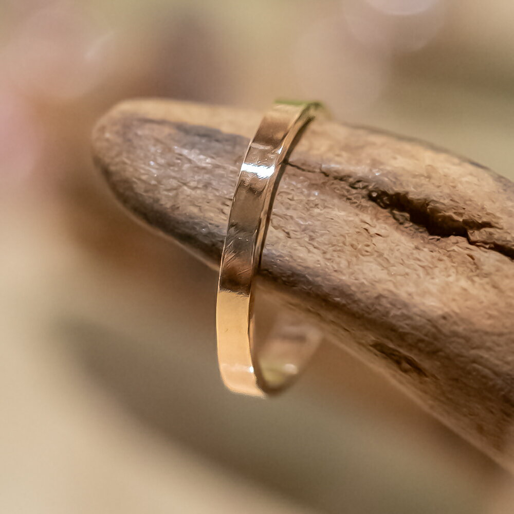 14KGF◆フラットプレーントゥリング(足指リング)トーリング【オーダーメイド】