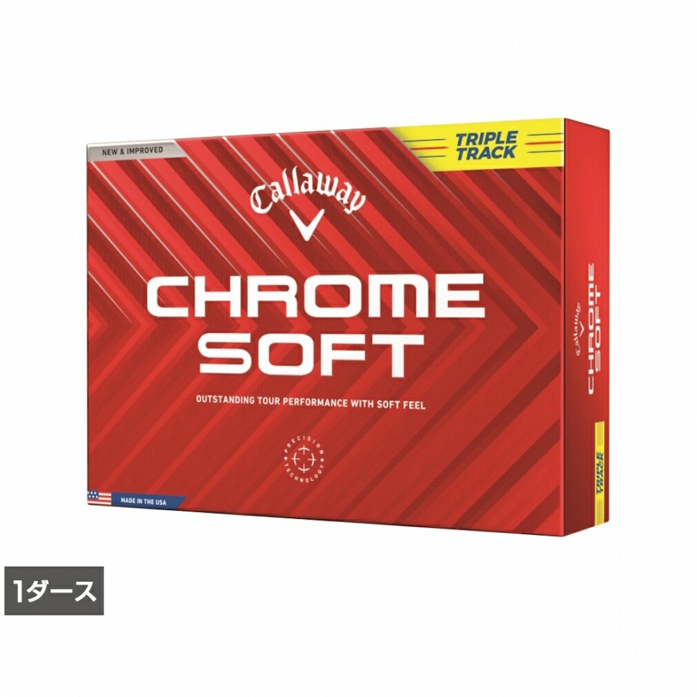 キャロウェイ クロムソフト CHROME SOFT 24 YELLOW TRIPLE TRUCK (7193105091) 1ダース(12球入) ゴルフ..