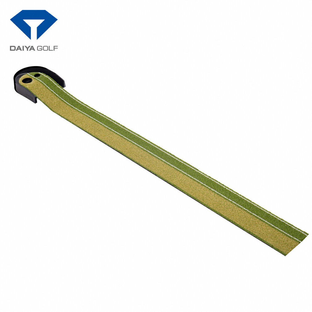 ◇2カップで練習できる高密度人工芝パターマット◇◇直径8cmのホールカップでパターの基本を繰り返し練習左側の芝は、実際のカップ幅と同じ10.8cm、カップサイズは少し小さい直径8cmとなっています。この幅で練習することで、実際のパターのプレッシャーを感じながら、コントロール力と集中力を鍛えることができます。リターン機能により、カップに入ったボールは戻ってくるので繰り返し練習が可能です。◇正しい打ち出し方向を身につける6cm間隔のガイドライン右側の芝は、6cm間隔の2本の線が引いてあり、ゴルフボールとほぼ同サイズの5cmのカップが設置されています。その線に合わせてパターを「まっすぐ引いてまっすぐ打つ」ことで、方向性がイメージできます。◇高密度※1な人工芝でベント芝を再現高密度※1な人工芝を使用することで、日本のゴルフ場の約90％を占めるベント芝に近いボールの転がりを再現しました。スティンプメーターの測定値は11.8フィート※2と高速グリーンでのボールの転がりを体感できます。※1:面積当たりの人工芝質量。当社従来品との比較。※2:スティンプメーター当社測定値。スピードは製品によって多少の変動があります。 ■素材：本体/ポリプロピレン スタンド/ポリプロピレン■サイズ(W×D×H)：約258 × 約30.8cm × 約8.5■長さ：2.5m■重量：1.03kg■生産国：日本■2023年モデルGORA ゴーラ ごーら ゴルフ パッティング パット パター 練習 練習器具 練習器 トレーニング プレゼント 贈答 父の日ギフト 母の日ギフト