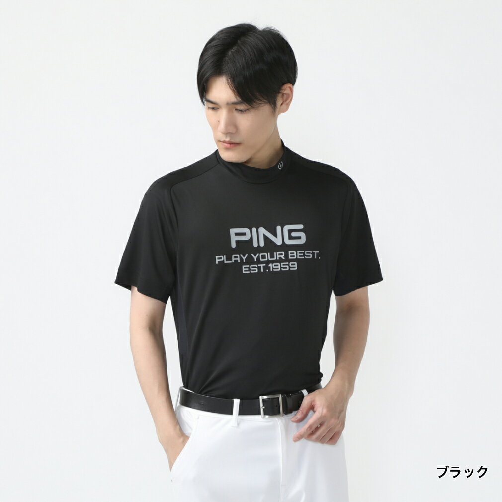 ピン ゴルフウェア 半袖シャツ 春 夏 テラカノコハイネックシャツ (6214167207) メンズ PING