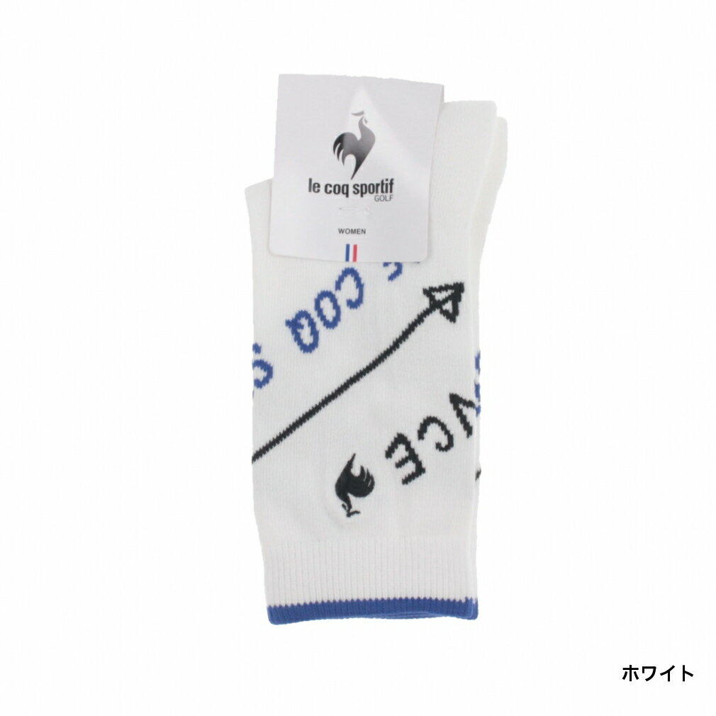 ルコックスポルティフ ゴルフ レディース ゴルフウェア ソックス 秋 冬 シーズンモチーフ柄 レギュラー丈ソックス (LG4FO03L) le coq sportif GOLF