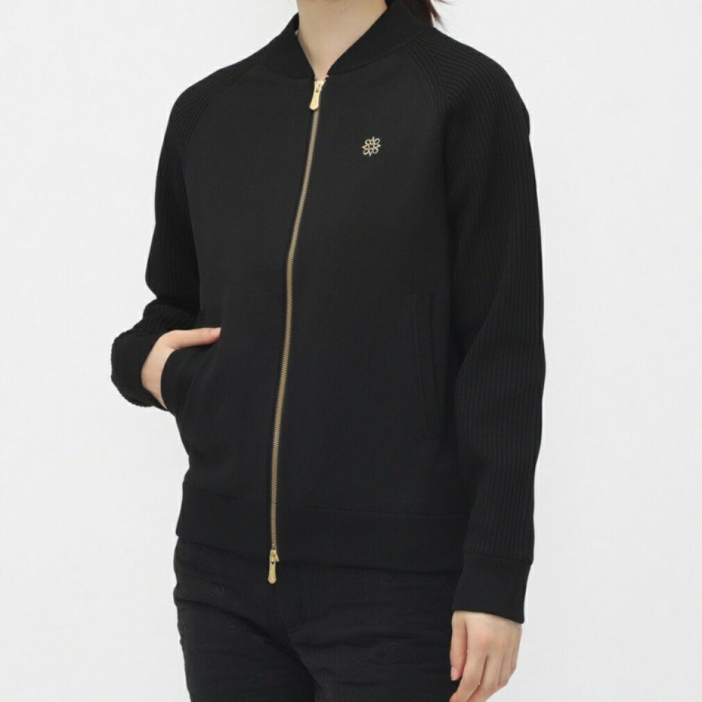 セントアンドリュース レディース ゴルフウェア 長袖ウインドブレーカー 秋 冬 裏地付きニットブルゾン (0434272152) St ANDREWS